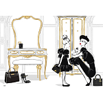 Megan Hess. Te Lttle Blk Dess варинант исполнения - 8 | Loft Concept в Воронеже