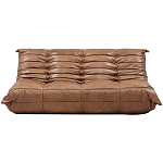 Дизайнерский кожаный диван коричневый без подлокотников Aveline Leather Sofa варинант исполнения - 1 | Loft Concept в Воронеже