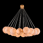 Люстра подвесная круглая с сферическими плафонами из натурального камня Glowing Spheres варинант исполнения - 1 | Loft Concept в Воронеже