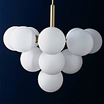 Люстра круглая со стеклянными сферами Maleficent варинант исполнения - 1 | Loft Concept в Воронеже