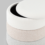 Пуф Three Colors в ткани букле из трех цветов  варинант исполнения - 4 | Loft Concept в Воронеже