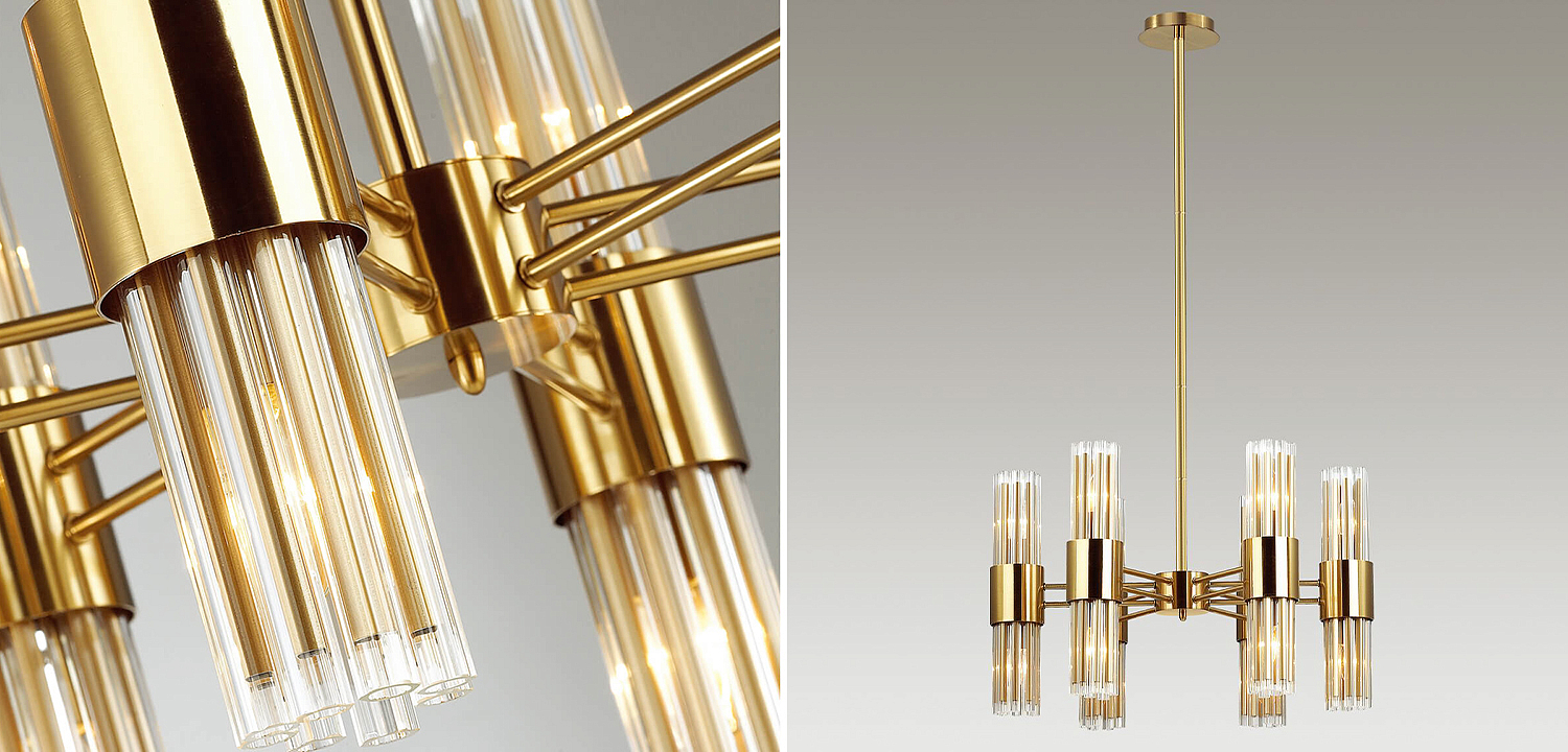 Люстра Gladwin Glass Tubes Chandelier Люстра Gladwin Glass Tubes Chandelier - Loft-Concept в Воронеже