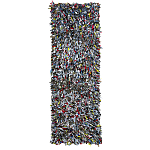 Ковер прямоугольный разноцветный из джинсовой одежды Zero Waste варинант исполнения - 1 | Loft Concept в Воронеже