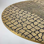 Кофейный столик с металлической столешницей Amphibian варинант исполнения - 3 | Loft Concept в Воронеже