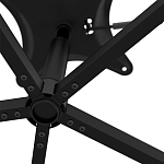 Стул с мягкой черной обивкой из велюра и подъемно-поворотным механизмом на колесиках Harper Black варинант исполнения - 6 | Loft Concept в Воронеже