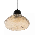 Подвесной светильник с янтарным фактурным плафоном Lamp with Frozen Glass Effect варинант исполнения - 1 | Loft Concept в Воронеже