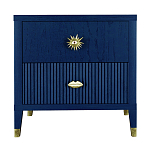 Тумба прикроватная с двумя ящиками Elsa Dreams Blue варинант исполнения - 6 | Loft Concept в Воронеже