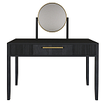 Туалетный Стол с зеркалом Primo Черный дуб варинант исполнения - 9 | Loft Concept в Воронеже