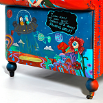 Кресло "Умный Умник" Rick and Morty graffiti chair натуральная кожа  варинант исполнения - 8 | Loft Concept в Воронеже