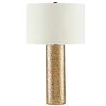 Настольная лампа золотая с цилиндрическим абажуром Golden Mosaic варинант исполнения - 2 | Loft Concept в Воронеже