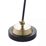 Настольная лампа с наклонным корпусом и подвижным плафоном в сочетании золотистого и чёрного цвета Work Surface Light варинант исполнения - 5 | Loft Concept в Воронеже