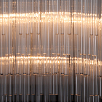 Люстра круглая с прозрачными стеклянными трубками Nembus варинант исполнения - 4 | Loft Concept в Воронеже