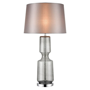 Настольная лампа Серое Стекло Antero Chrome Table Lamp
