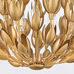 Люстра золотого цвета из множества металлических лепестков в форме тюльпанов Hinkley варинант исполнения - 5 | Loft Concept в Воронеже