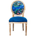 Стул из натурального бука с цветочным принтом Impressionism in Art варинант исполнения - 1 | Loft Concept в Воронеже