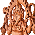 Панно из дерева Ганеша Panel With Animals варинант исполнения - 2 | Loft Concept в Воронеже