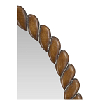 Зеркало с текстурной рамой из натурального дерева  Pine Wall Mirror варинант исполнения - 4 | Loft Concept в Воронеже