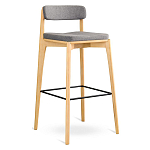 Барный стул из массива ясеня Elegant Ash Shape варинант исполнения - 2 | Loft Concept в Воронеже