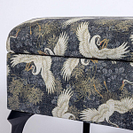 Банкетка с принтом из журавлей Crane варинант исполнения - 3 | Loft Concept в Воронеже