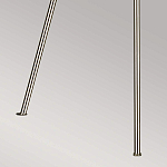 Торшер на трех тонких перекрещенных ножках с белым конусным абажуром из льна Feiss варинант исполнения - 8 | Loft Concept в Воронеже