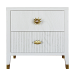 Тумба прикроватная с двумя ящиками Elsa Dreams White варинант исполнения - 5 | Loft Concept в Воронеже