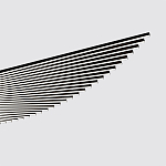 Люстра подвесная в форме веера из чёрного металла Black Solace  варинант исполнения - 1 | Loft Concept в Воронеже