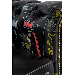 Кресло "Баския и Уорхол" Basquiat Warhol graffiti chair натуральная кожа варинант исполнения - 6 | Loft Concept в Воронеже
