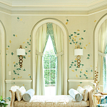 Обои ручная роспись Gingko Colourway SC-237 on grey painted Xuan paper варинант исполнения - 1 | Loft Concept в Воронеже