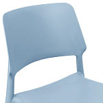 Пластиковый стул на ножках из массива бука Ferret Blue варинант исполнения - 5 | Loft Concept в Воронеже