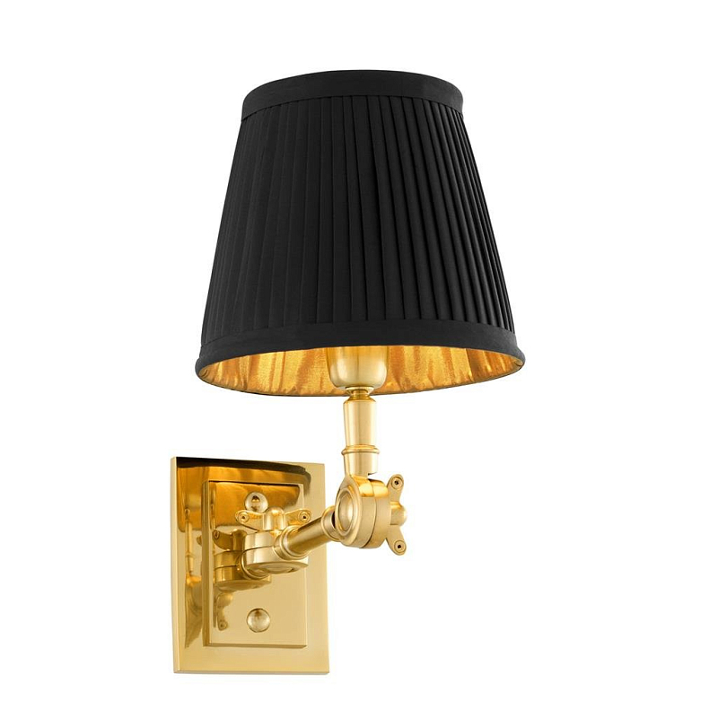 Бра Wall Lamp Wentworth Single Gold+Black Глянцевое золото Черный Бра Wall Lamp Wentworth Single Gold+Black Глянцевое золото Черный в Воронеже | Loft Concept