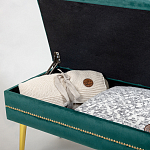 Мягкая банкетка с зоной для хранения Casket Green варинант исполнения - 3 | Loft Concept в Воронеже