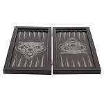 Подарочные нарды из натурального камня с гравировкой Backgammon from Stone варинант исполнения - 4 | Loft Concept в Воронеже