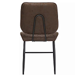 Стул с темно-коричневой обивкой из экокожи Benderson варинант исполнения - 4 | Loft Concept в Воронеже
