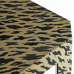 Дизайнерский кофейный стол с рисунком леопард Neytiri Beige Leopard варинант исполнения - 2 | Loft Concept в Воронеже