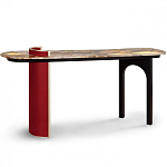 Консоль с овальной столешницей со светодиодной подсветкой Ruby варинант исполнения - 2 | Loft Concept в Воронеже