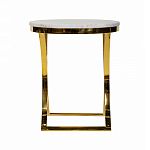 Кофейный столик на подстолье золотого цвета Noelle варинант исполнения - 3 | Loft Concept в Воронеже