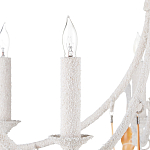 Люстра белая фактурная с подвесками из ракушек Study of Grace варинант исполнения - 1 | Loft Concept в Воронеже