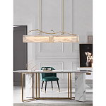 Люстра прямоугольная из фактурного стекла Chandelier Beam варинант исполнения - 3 | Loft Concept в Воронеже