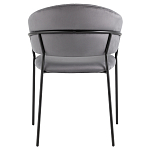 Стул в велюре серого цвета Horizon варинант исполнения - 4 | Loft Concept в Воронеже