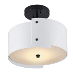 Потолочный светильник круглый светодиодный Semicircular White Panels белый варинант исполнения - 2 | Loft Concept в Воронеже