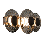 Бра из трех стеклянных фактурных дисков Eyepiece варинант исполнения - 1 | Loft Concept в Воронеже