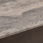 Столик журнальный квадратный  с полкой Sculptural Marble Accent с мрамором  варинант исполнения - 4 | Loft Concept в Воронеже