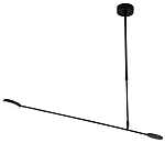 Потолочный светильник светодиодный черный металл Bendik  варинант исполнения - 1 | Loft Concept в Воронеже