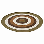 Ковер круглый из хлопка с контрастным узором Bullseye 150 варинант исполнения - 1 | Loft Concept в Воронеже