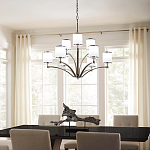 Люстра с белыми стеклянными плафонами в форме цилиндра Feiss варинант исполнения - 7 | Loft Concept в Воронеже