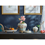 Шкатулка голубого цвета с цветочными орнаментами Blue Garden варинант исполнения - 5 | Loft Concept в Воронеже