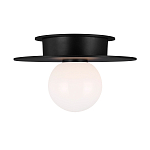 Потолочный светильник с шарообразным плафоном из белого матового стекла Generation Lighting варинант исполнения - 1 | Loft Concept в Воронеже