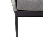 Диван двухместный уличный темно-серый Street Bliss варинант исполнения - 4 | Loft Concept в Воронеже