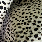Мебельная ткань Искусственный мех  белый леопард 90 см T5-3 варинант исполнения - 4 | Loft Concept в Воронеже
