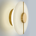 Бра с плафоном из камня в форме диска Buccio Stone Disk Wall Lamp варинант исполнения - 4 | Loft Concept в Воронеже